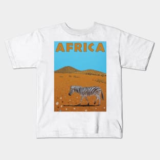 Landscape with Zebra Kids T-Shirt